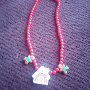 Girls vintage avon Christmas necklace